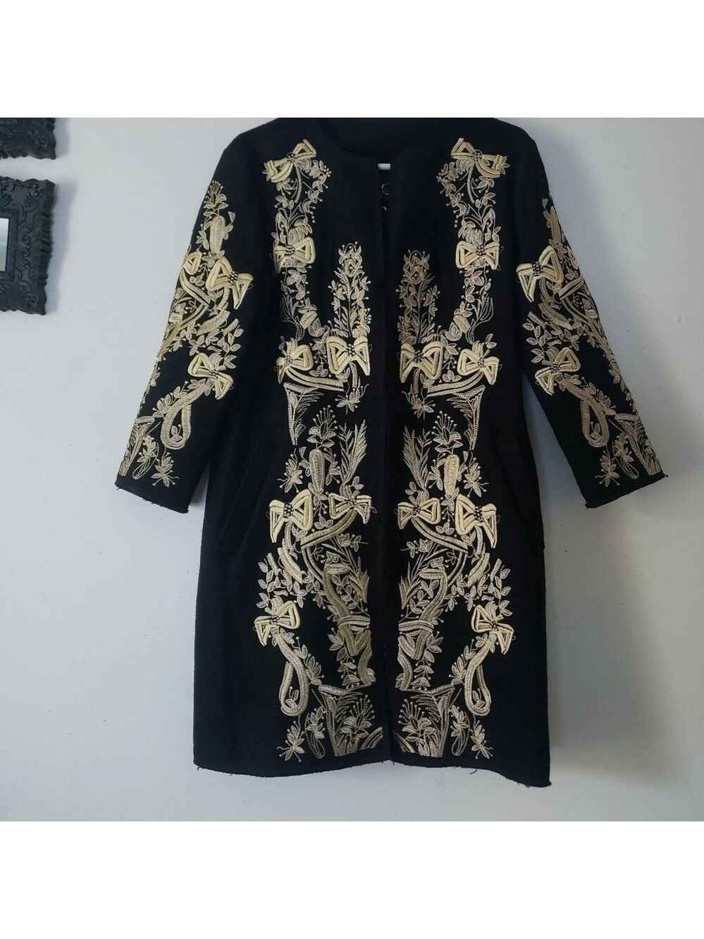 Embroidery Wool Coat - Picture 16 of 16